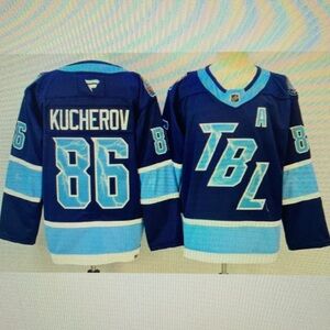 Nikita Kucherov Blue Stitched Jersey❤️‍🔥